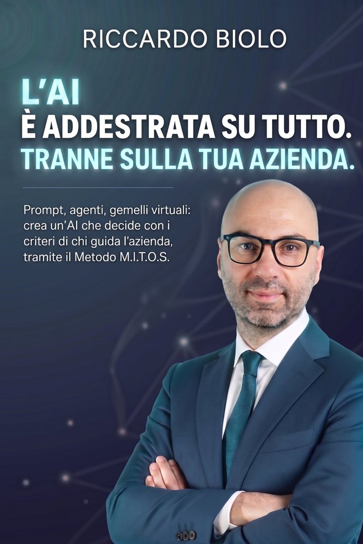 Copertina del libro: L'AI è addestrata su tutto, tranne sulla tua azienda